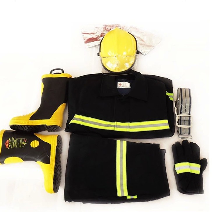 大码02款消防服五件套 阻燃战斗消防服 火灾战斗耐高温消防防护服