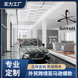 Siltoll Honeycomb Light Honeycomb Lamp Car Wash Room 4S Film Shop Repair Shop Led Shadowless Lamp Led Light