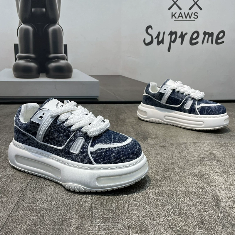 2024 новые легкие роскошные мужские кроссовки увеличены в толстой подошве