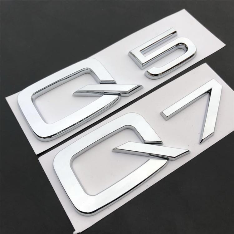 Audi original 1.8T 2.0T 2.4 2.8 3.0T 4.2 A4L A6L Q5 car emblem, displacement badge, and tail badge