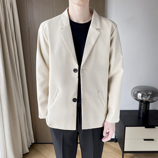 Korean Style Casual Blazer for Men 2025 Japanese Simple Versatile Slim Fit Small Suit Yuppie Single Jacket Trendy