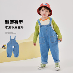 【DY】嘟嘟家兒童背帶褲春季女童褲子春裝嬰兒長褲寶寶休閒褲潮