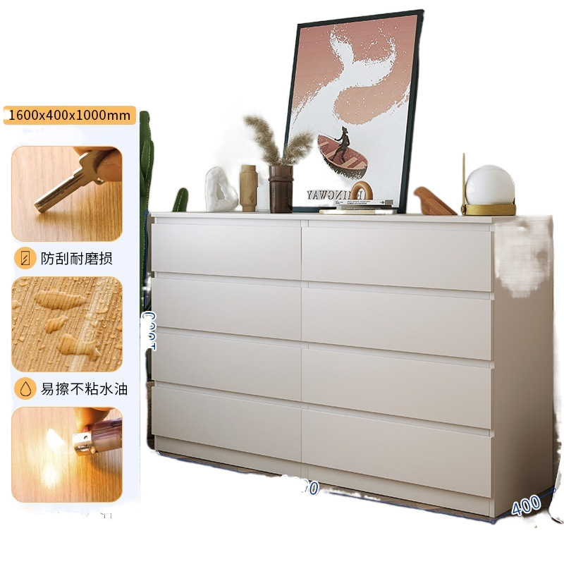 Gabinete de almacenamiento de dormitorio Gabinete de cinco cajones Gabinete de cajones moderno simple Gabinete de almacenamiento multicapa Gabinete de TV de sala de estar Multifunción