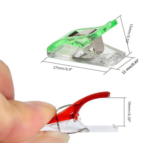 Cross-border craft plastic edge clamps, axe clamps, plastic small clips, sewing positioning clips, colorful