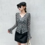 修身小众拼色新款女上衣