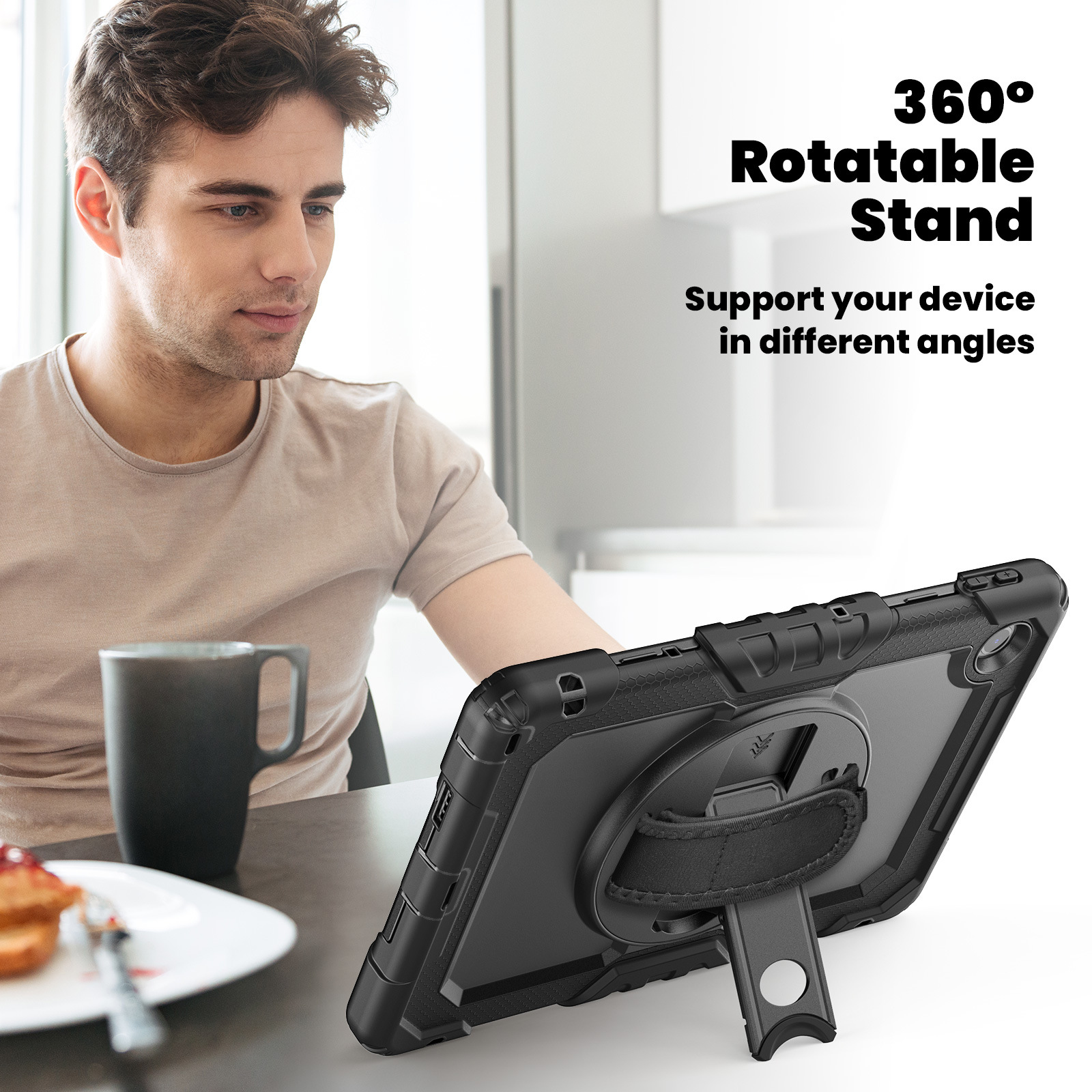 Lenovo Tab 10.1 TB311XU保護カバー昭陽K10Cストラップ付きシリコンPC転倒防止ケースを適用