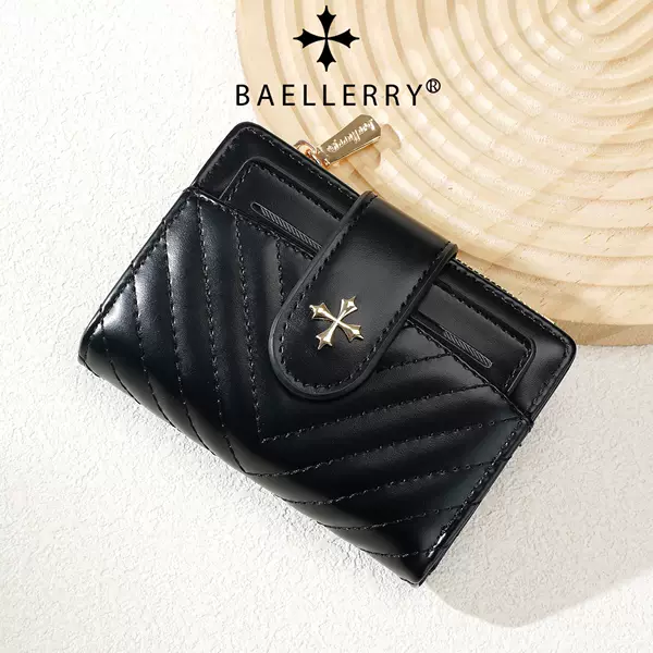 Cross-Border New Style Women's Short Wallet, Korean Style Trendy Multi-Card Slot Fashion High-End Versatile Zipper Coin Purse for Women
