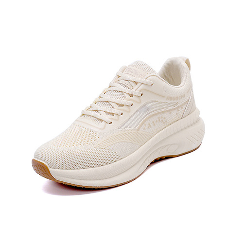 Women's Knit Soft-Cushion Running Shoes 2025 Spring/Autumn Versatile Lightweight Coconut Shoes Breathable Casual Sports Shoes 2511