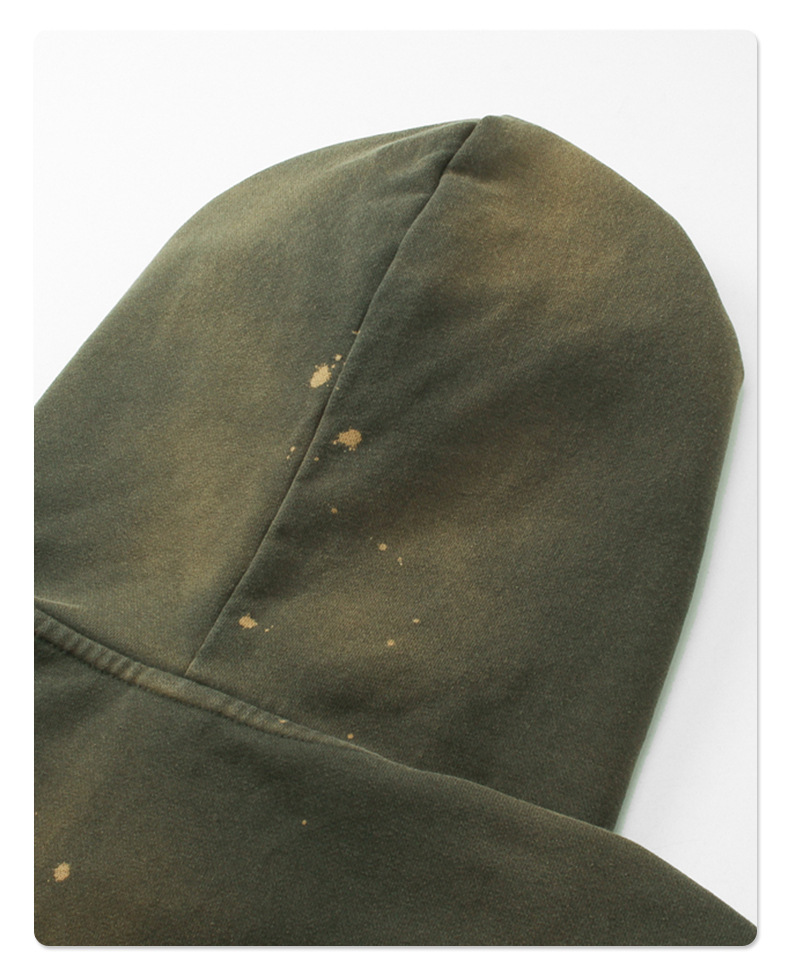 Vintage Gradient Kapuzenjacke Für Herren Im Distressed Street Style_voghion.com