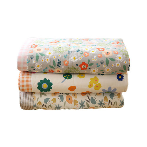 4TXN wholesale cotton washable cotton summer cool quilt small floral summer thin quilt air conditioning quilt Xinjiang cotton sheet