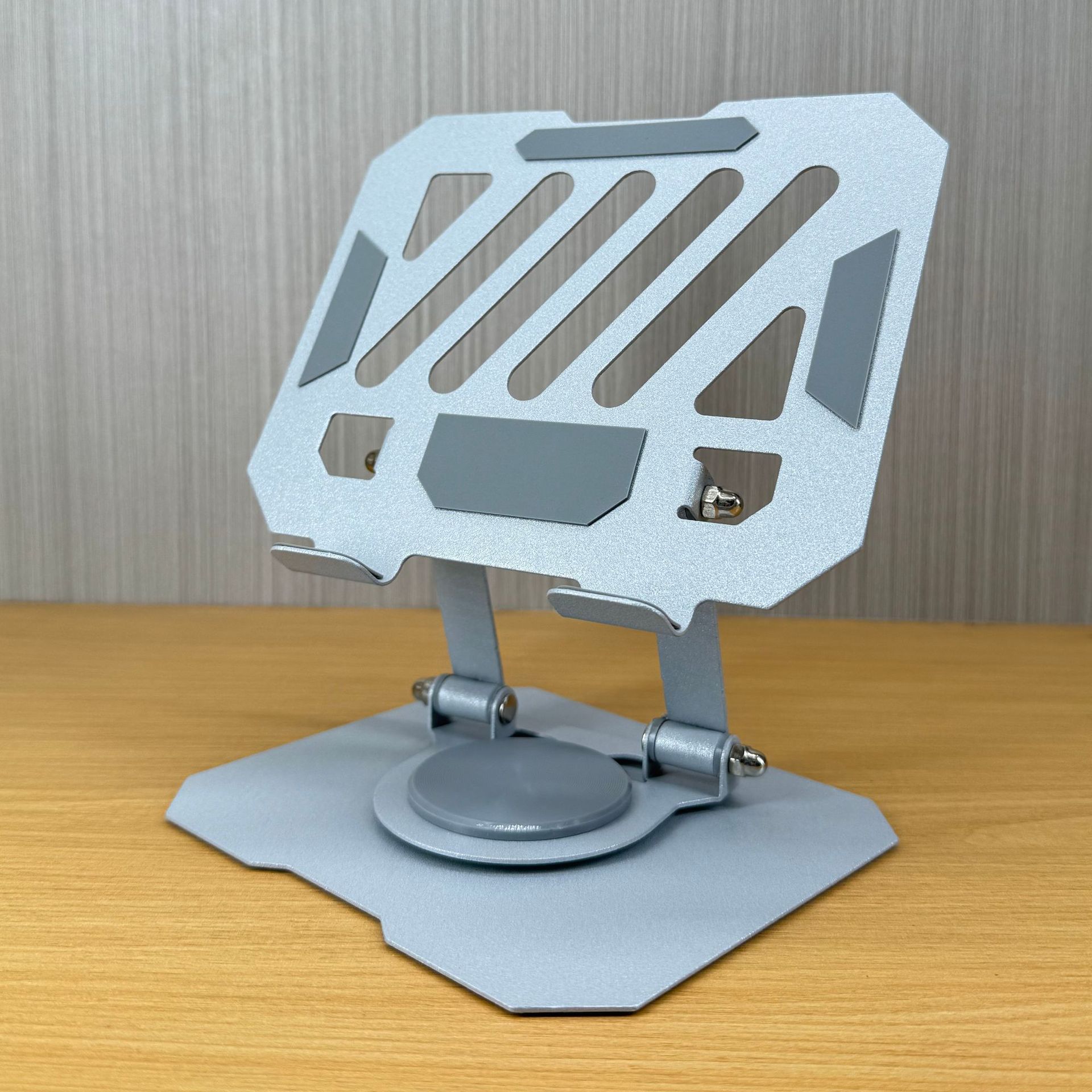 Popular carbon steel 360-degree rotating mobile phone holder desktop metal portable storage foldable lazy broadcast live streaming holder