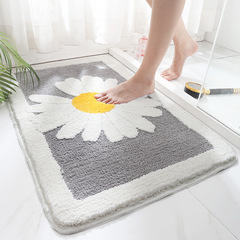 Little Daisy home flocked entry door mat thickened bathroom non-slip mat bathroom door absorbent foot mat