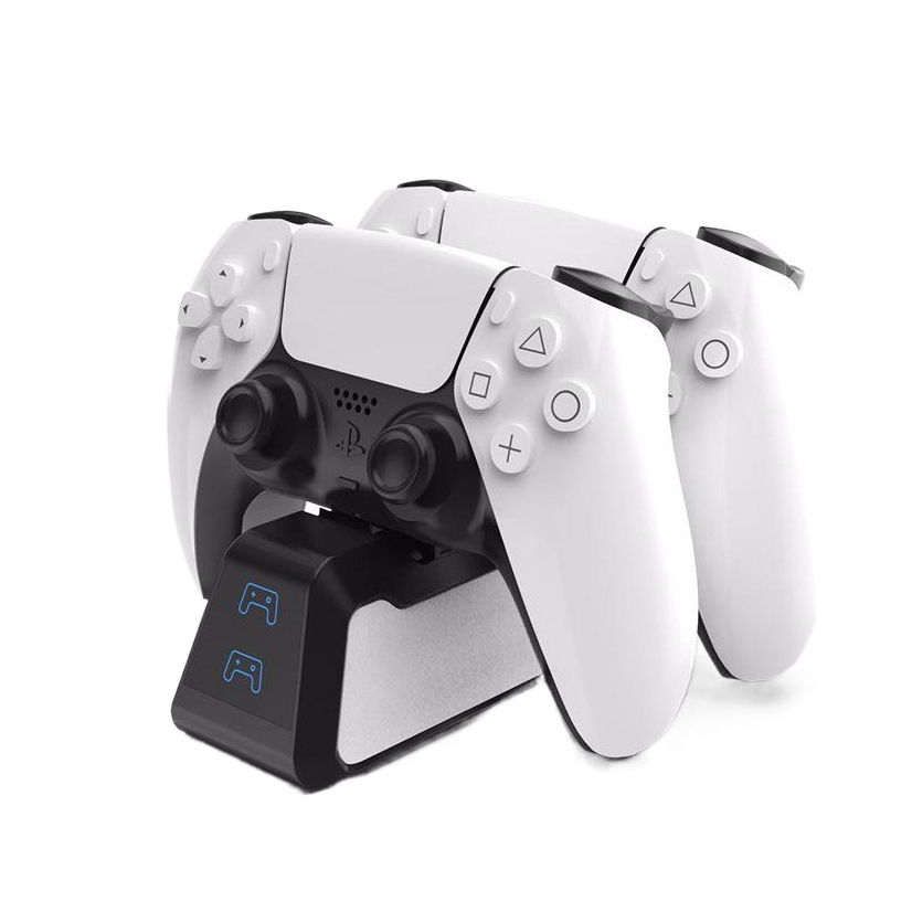 PS5 cargador dual de la manija PS5 cargador rápido de la manija de la base PS5 del cargador del GamePad