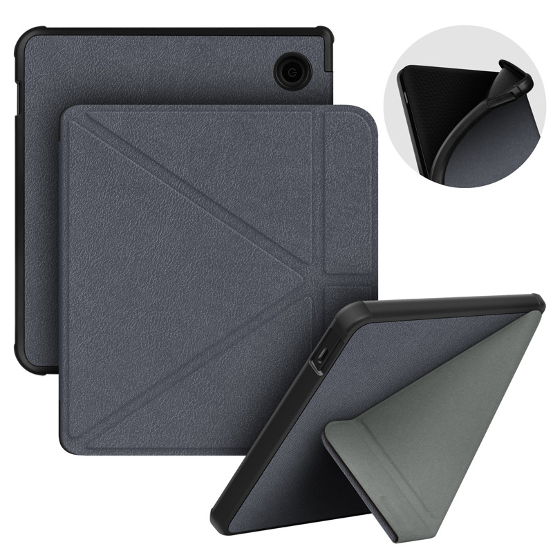 Kobo Libra Color/2 Estuche protector de deformación Kobo7 pulgadas Estuche de cuero protector de soporte plegable