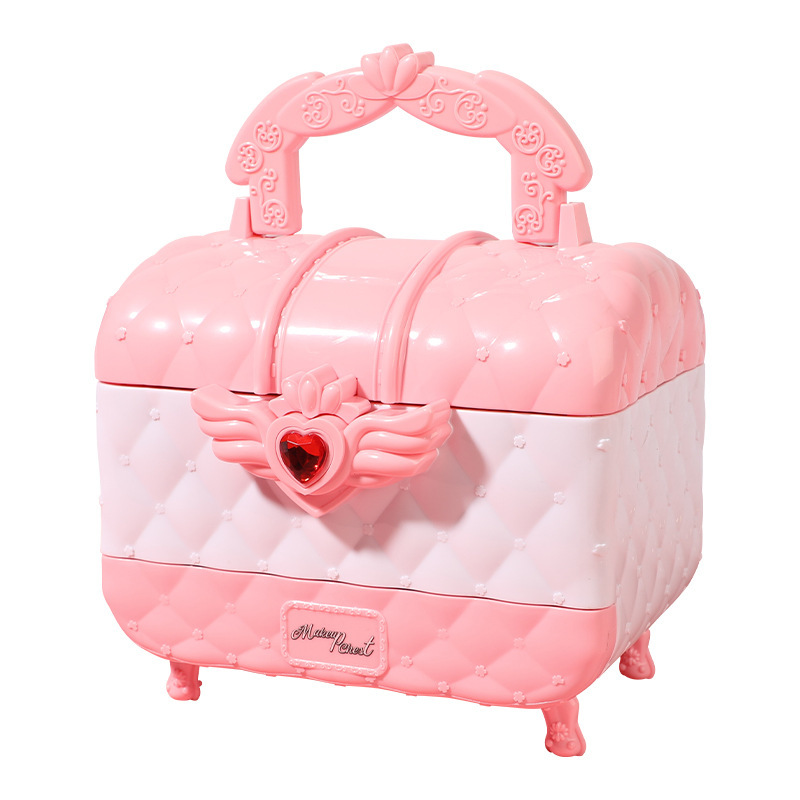 クロスボーダー子供化粧品スーツケースおもちゃセット小さな女の子诞生日プレゼント小さなプリンセス化粧箱マニキュア|undefined
