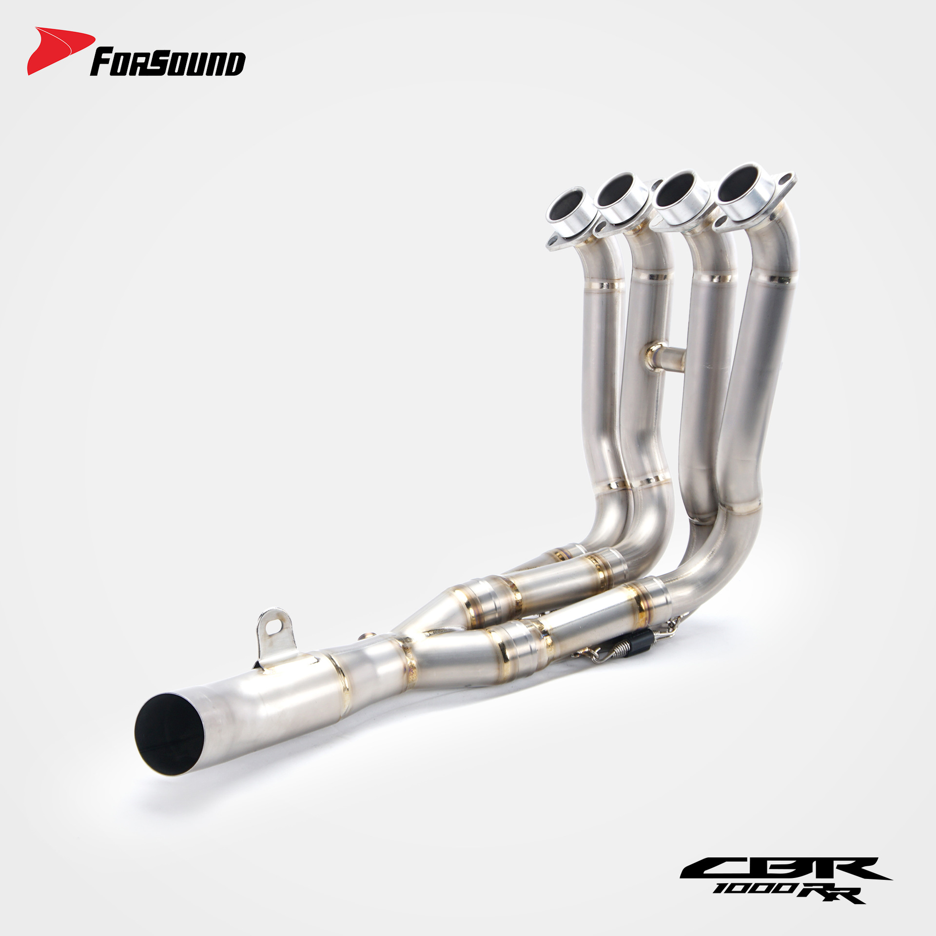 Suitable for HONDA Fireblade Honda CBR1000RR modified front and middle section titanium alloy racing motorcycle exhaust pipe