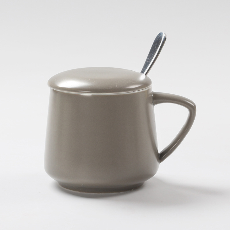 Taza de cerámica original Selección de tazas de café con tapa cuchara caja de regalo conjunto de bolsas LOGO grabado