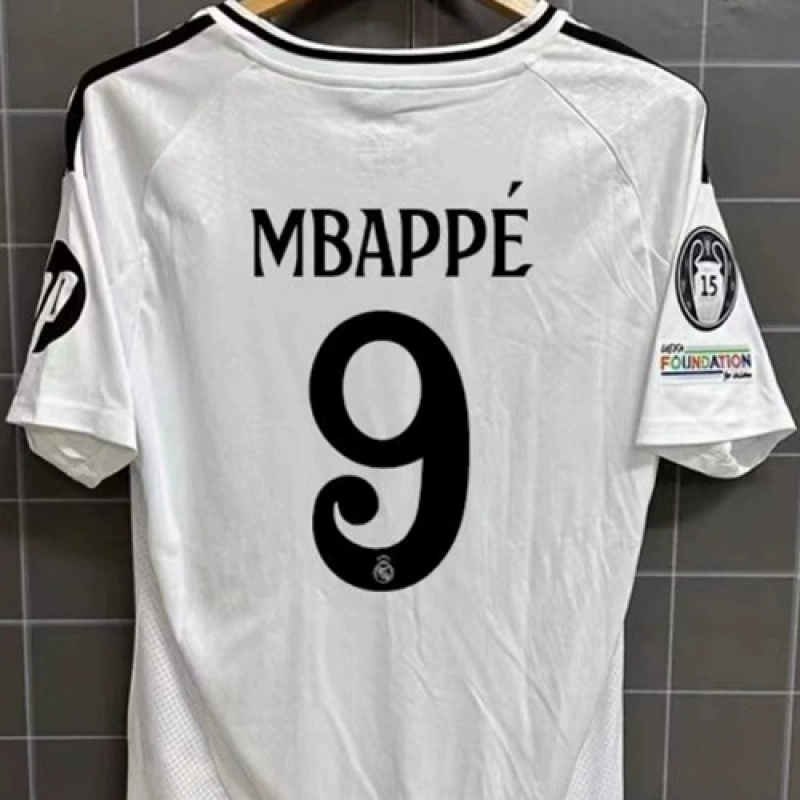 Барселона Реал Мадрид майка №11 Рафи́ния №19 Ямал №9 Мбаппе домашняя и выездная футболка с коротким рукавом