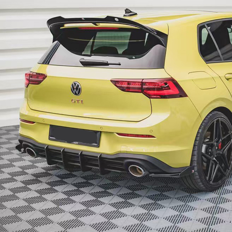 Suitable for Volkswagen Golf 8 Gti 21+ Clubsport Rear Lip Blade Spoiler Cs Model Rear Wind Knife Modification