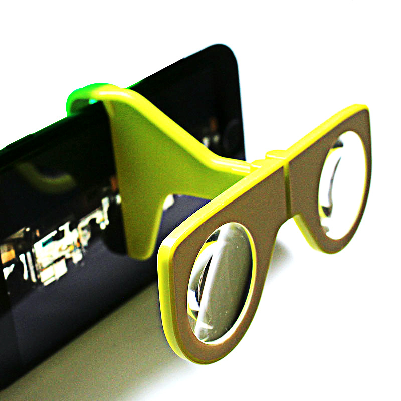 夹子式折叠便携高透迷你虚拟现实3D VR 眼镜
