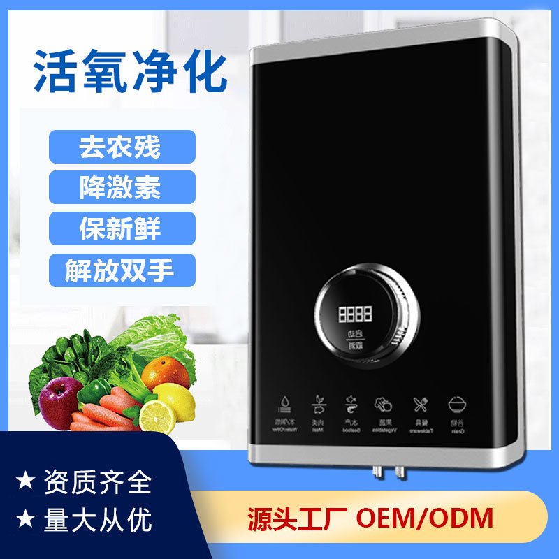 家用果蔬消毒機高端臭氧活氧淨化廚房壁挂食材水果清洗殺菌廠家直