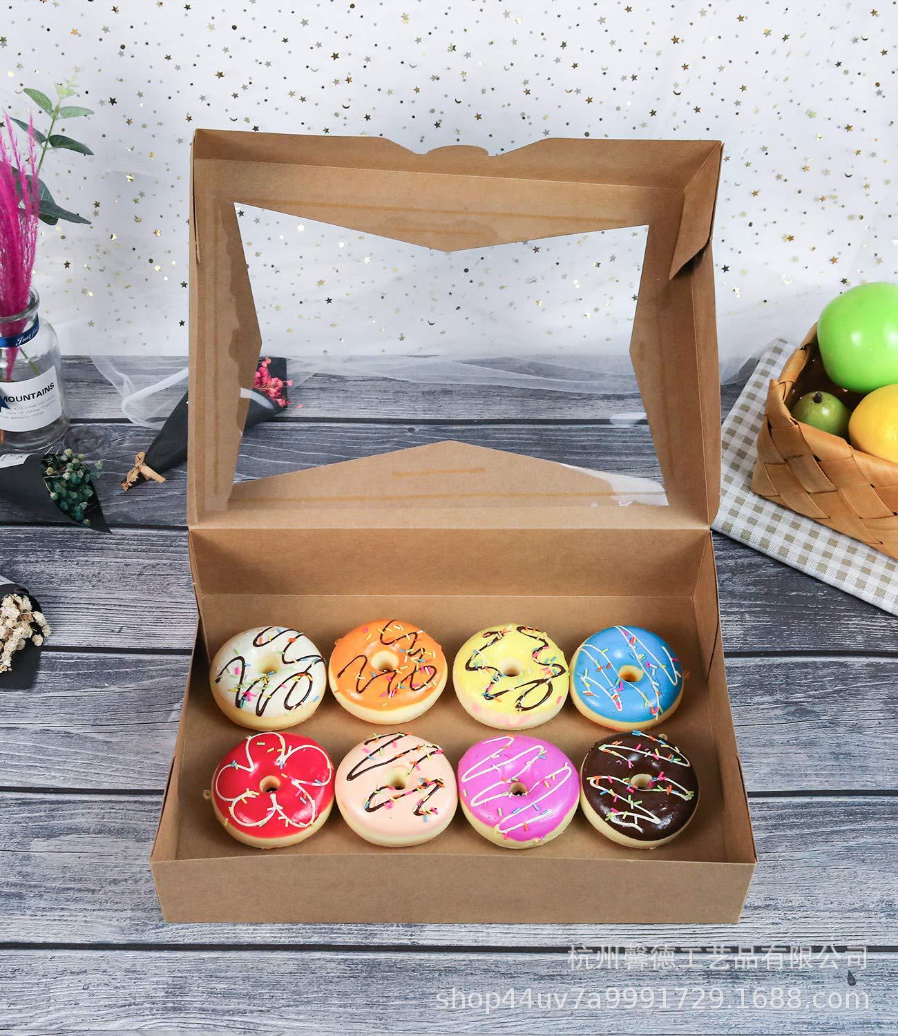 DD013亚马逊开窗创意透明生日蛋糕盒cake box一次性14*10英寸加厚