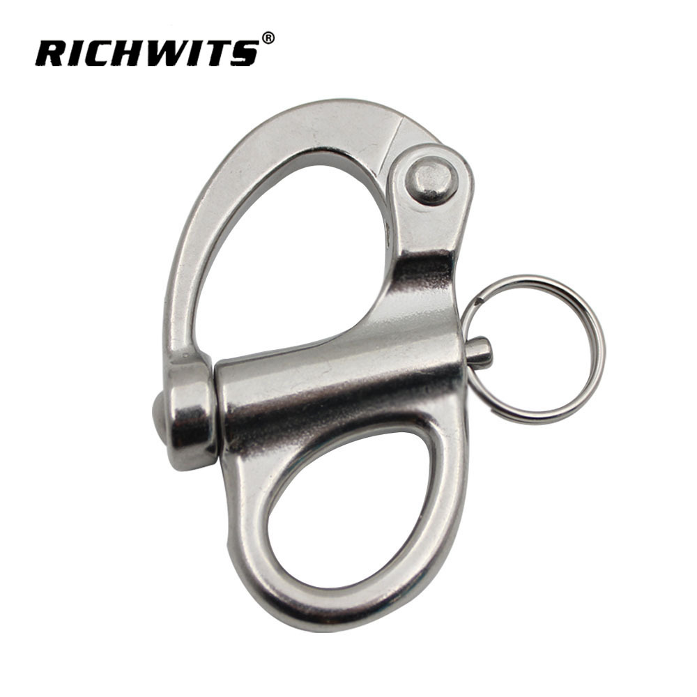 ZHIBO 금속 RICHWITS 스테인레스 스틸 316 고정 스프링 걸쇠 방향 걸쇠 핸드 풀 걸쇠