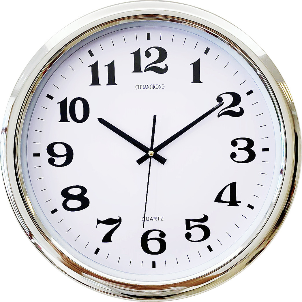 GOODCLOCK [Reloj de pared de 16 pulgadas] simple plástico LCD hogar creativo simple decoración Europea sala de estar Reloj de pared