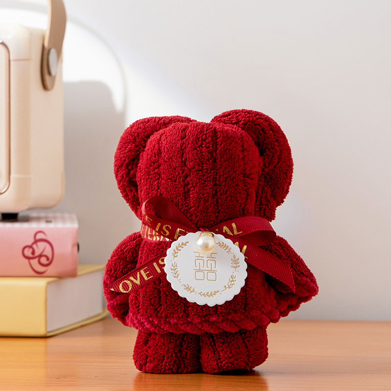 クリエイティブバニーお土産タオル、かわいいクマのタオル、誕生日プレゼント、結婚祝いのお返し、タオルギフト|undefined