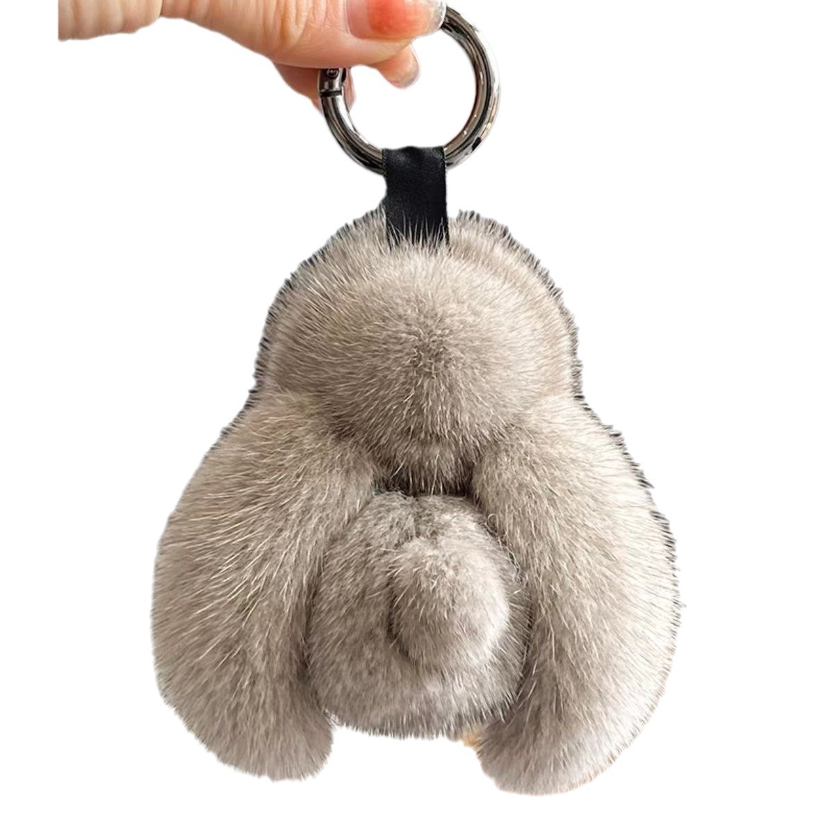 Imitación de visón pelo pequeño conejo colgante conejo muñeca llavero lindos bolsos de peluche decoración regalos peluche simulación