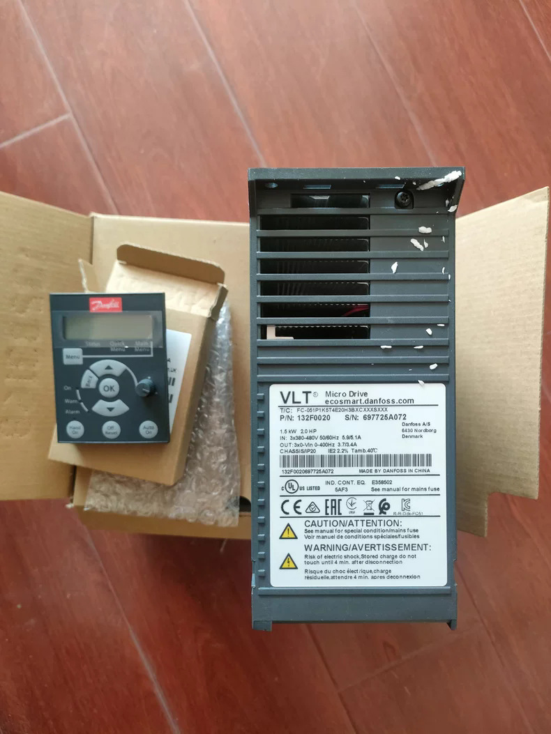 丹佛斯变频器 FC-051P15KT4E20H3BXCXXXSXXX电机功率15KW 全新原