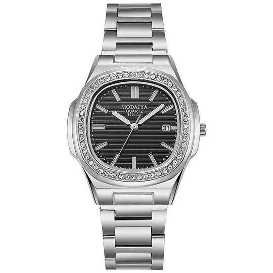 Classic Men's Men's Business and Foreign Trade Quartz Watch Steel Strap Luminous Not Waterproof Watch Simple Diamond Small Dial