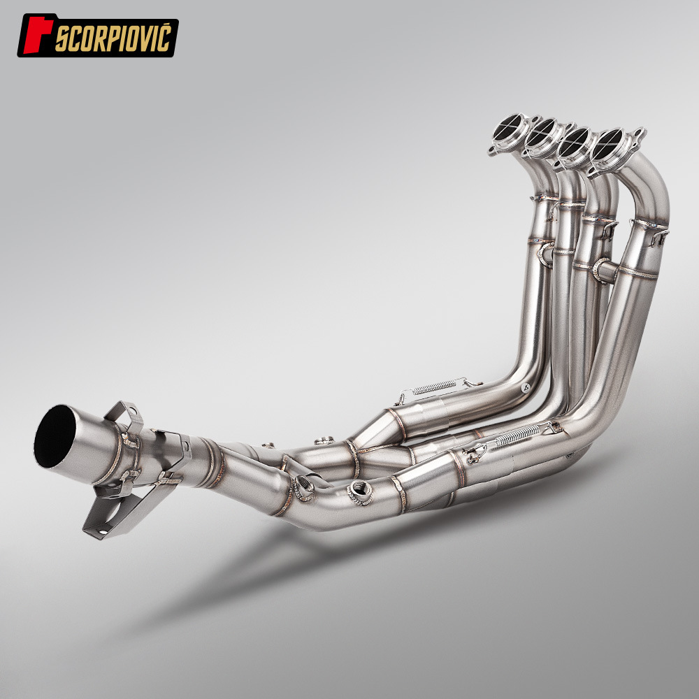 Suitable for Motorcycle S1000Xr Modification, Stainless Steel Front Exhaust Pipe, Connects to the Original Rear Section 2020-2026