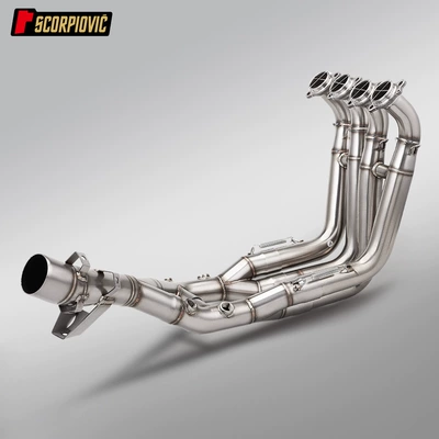 Suitable for Motorcycle S1000Xr Modification, Stainless Steel Front Exhaust Pipe, Connects to the Original Rear Section 2020-2026
