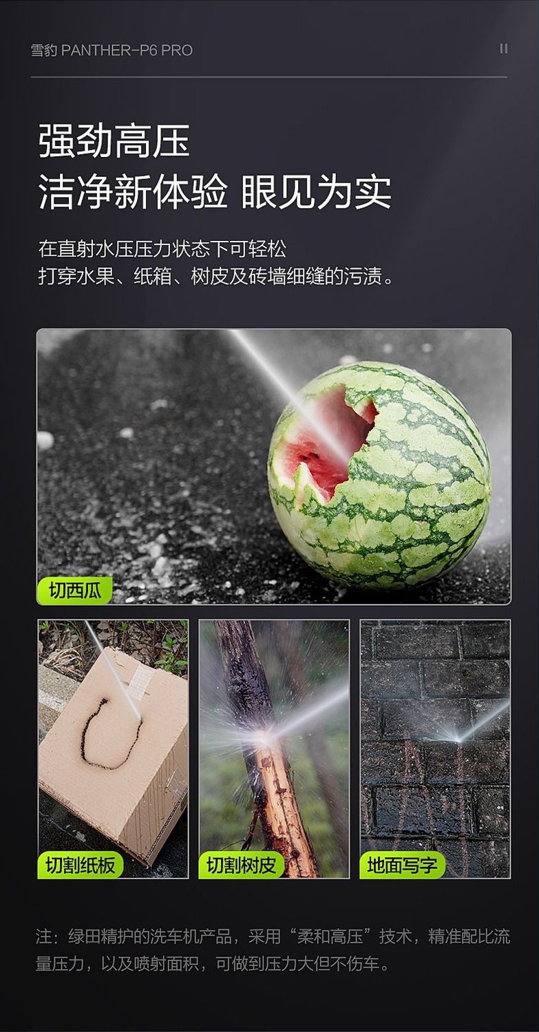 [725,000 People Have Collected This Brand] Lutian Snow Leopard 2000W Car Washing Machine P6Pro High-Power Induction Household Appliance