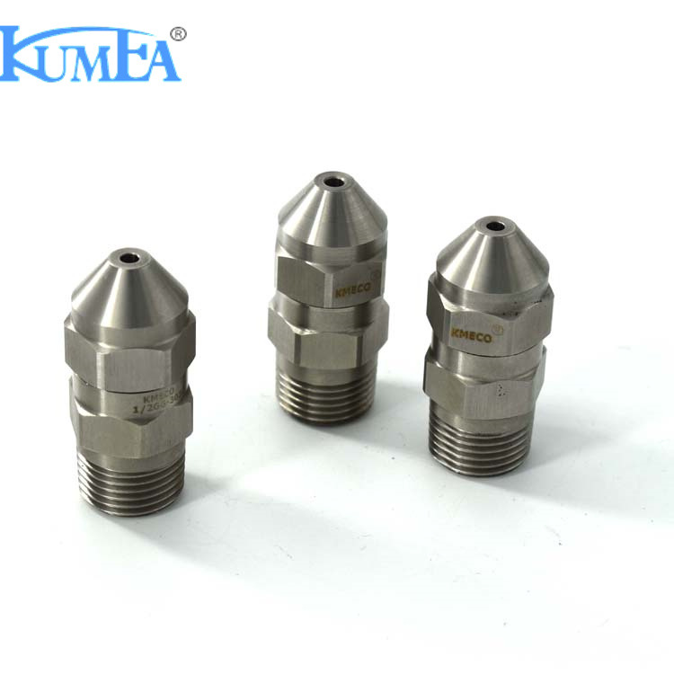 高冲击力过热蒸汽降温喷嘴 不锈钢窄角实心锥清洗喷嘴