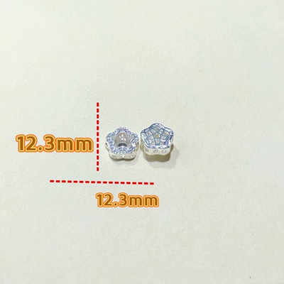 Accessories, Zərgərlik ara hissələri - bright-silver-white-five-pointed-star