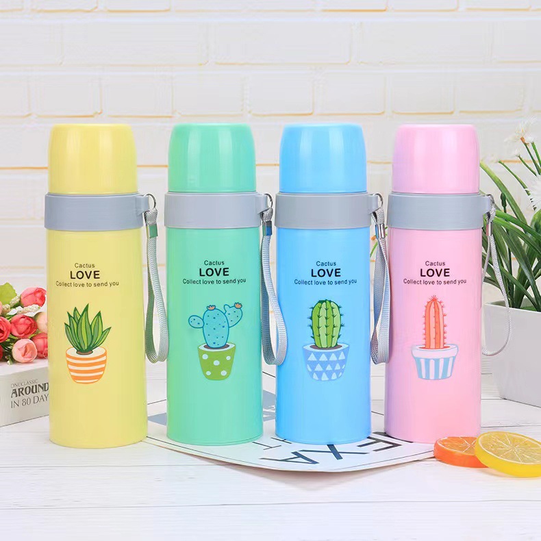 Creativo taza de vidrio de plástico aislamiento térmico de doble capa micro actividad de aislamiento regalo publicidad conveniente taza práctica