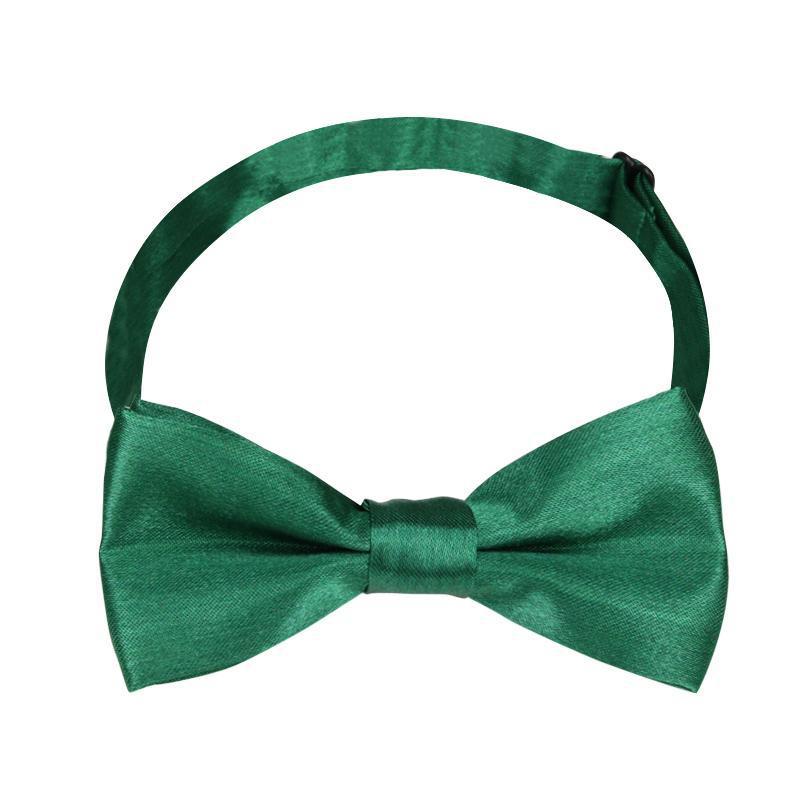 진한 녹색 어린이 나비 넥타이