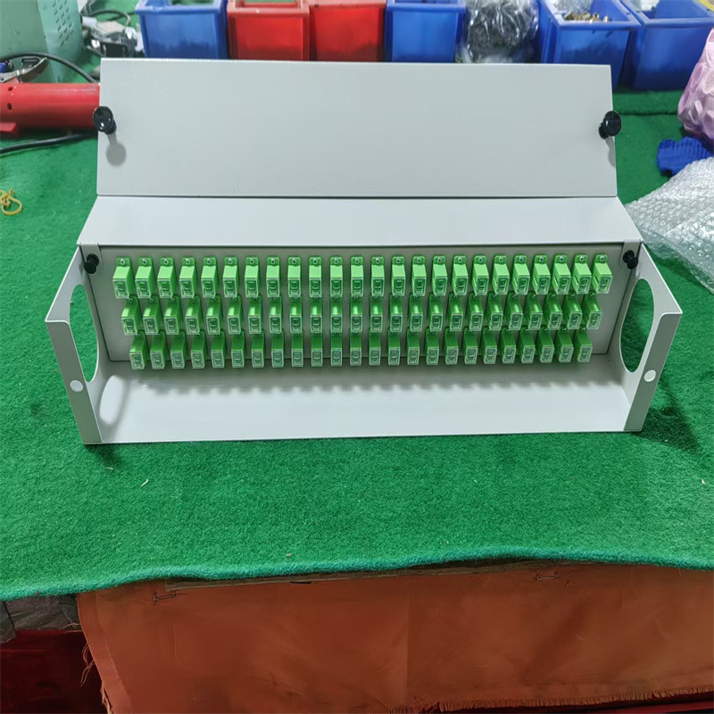3U假抽拉72口SC-APC光纤光缆终端盒 MPO高密度终端盒生产商