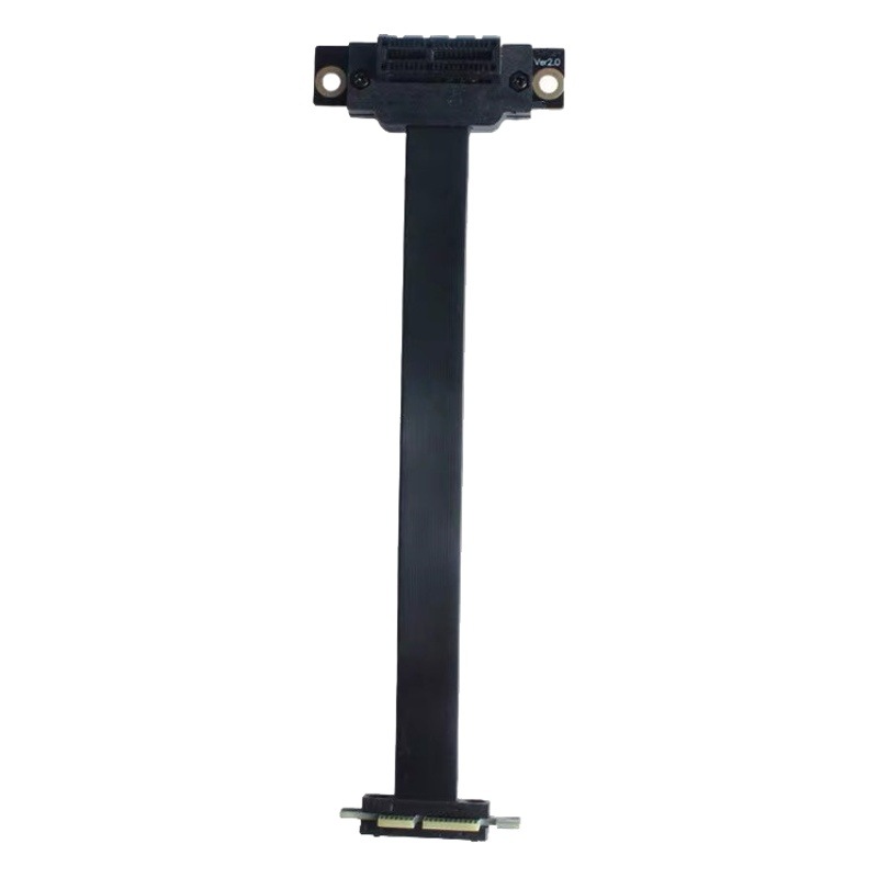 PCI-E 3.0 1X a 1X tarjeta gráfica de 90 grados tarjeta de sonido tarjeta de red inalámbrica adaptador de tarjeta de matriz tarjeta 5CM cable de extensión