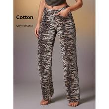 Q 12572 Low-waist printed jeans ����ӡ��ţ�п�羳����ͨ