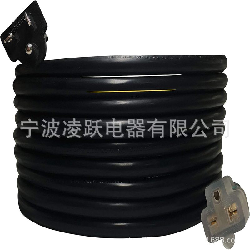 NEMA 6-20 插头至 6-20 连接器延长电源线 -20A/250V,12/3 SJTW,