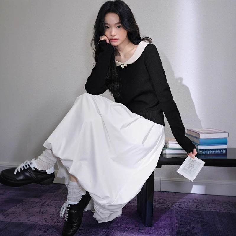 阔针织衫内搭2025秋冬季新款女装上衣毛衣打底衫KSA2508006|undefined