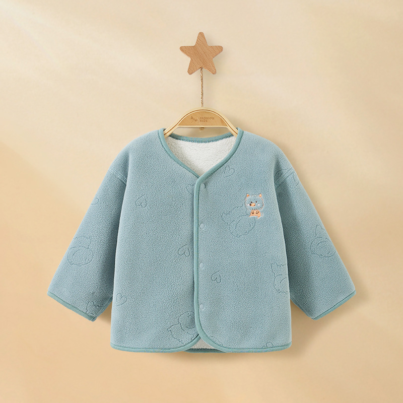 Primavera, otoño, invierno, ropa de invierno para niños, niñas, cardigans para niños pequeños, ropa cálida, chaqueta de bebé