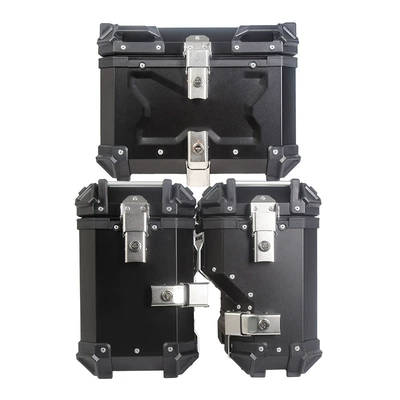 box 38L side box universal | Motorcycle trunk - 45l-embossed-38l-right-hide-three-boxes-black