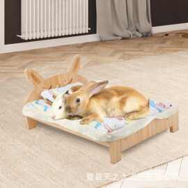 跨境木质猫床四季通用兔子豚鼠小动物栖息地宠物沙发床小型宠物窝