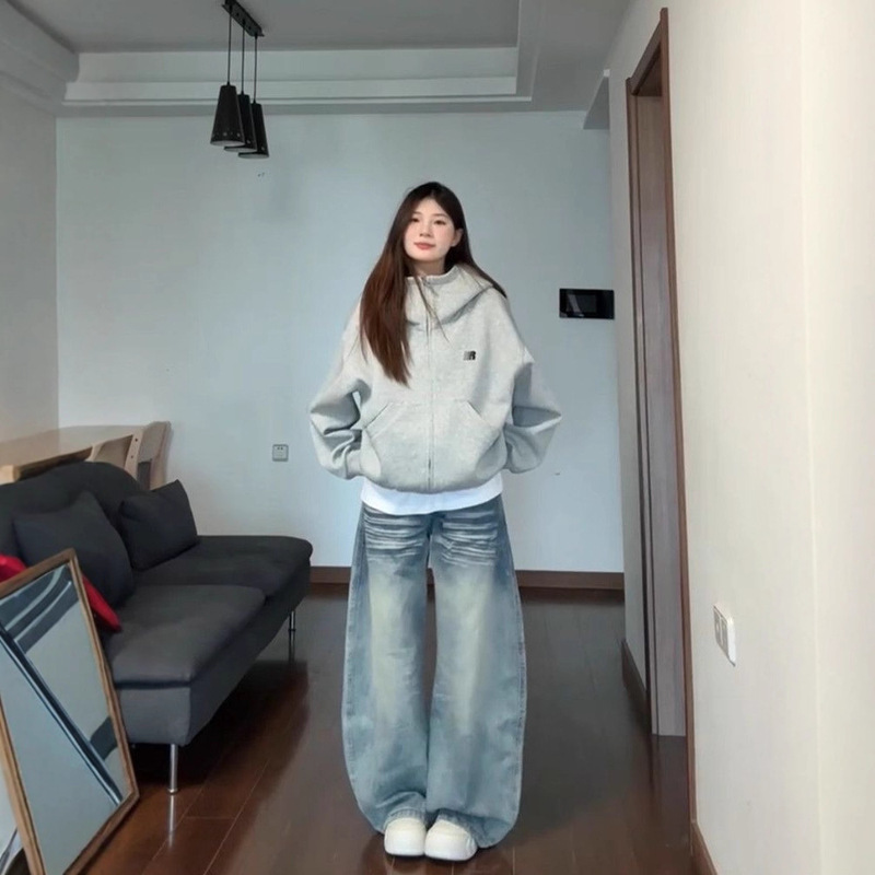 实价现货#原版做工#刺绣【食毛华棉复合】薄款/加绒卫衣女|undefined