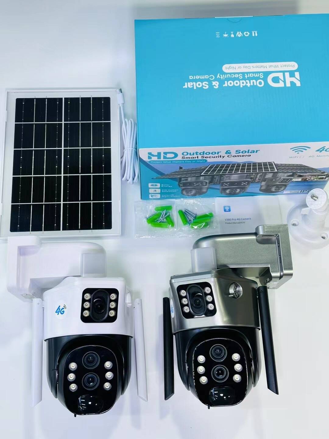 V380太阳能监控器360度手机远程室外夜视全景家用高清10