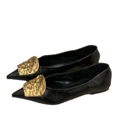 2026 verano nuevo zapato plano cómodo y poco profundo temperamento puntero estampado leopardo delgado viajero ligero zapatos de mujer